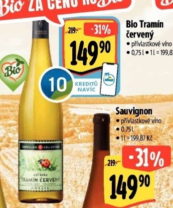 Víno Tramín červený Bio Sommelier Collection - přívlastkové