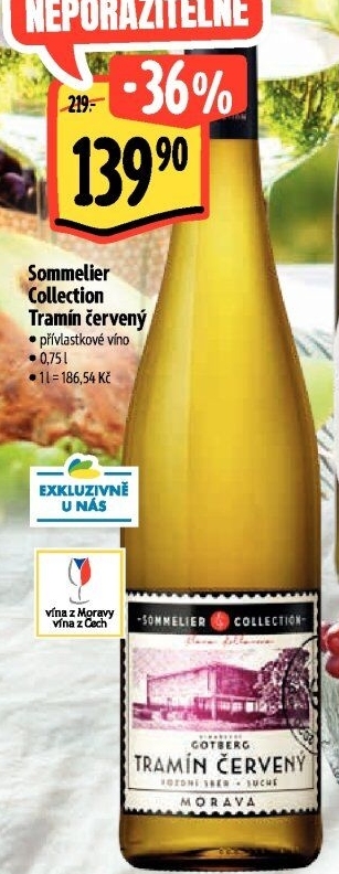 Víno Tramín červený Sommelier Select - přívlastkové