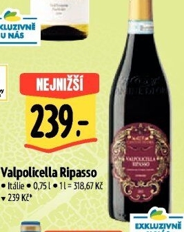 Víno Valpolicella Ripasso Cantine di Ora