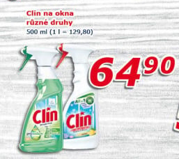 Čističe oken Clin
