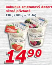 Dezert Bohunka ochucený Kapucín