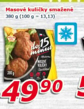 Kuličky masové smažené mražené Vodňanské kuře