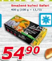 Nugetky kuřecí smažené mražené Safari Vodňanské kuře