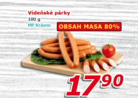 Párky vídeňské Krásno