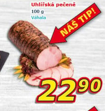 Pečeně uhlířská Váhala