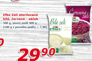 Zelí bílé sterilované Efko