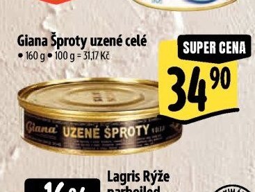 Giana Šproty uzené celé