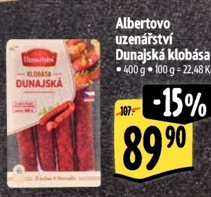 Dunajská klobása Albertovo uzenářství