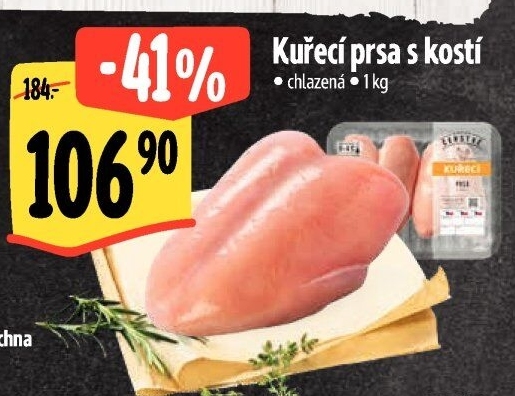 Kuřecí prsa s kostí Albert