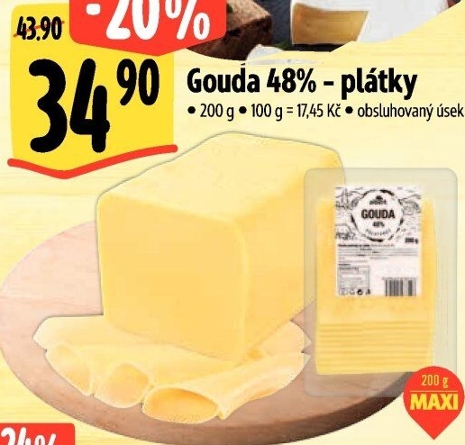 Sýr Gouda 48% Albert