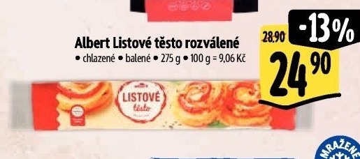 Těsto listové Albert