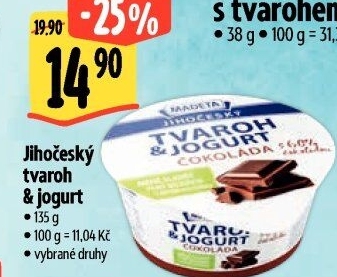 Dezert tvaroh s jogurtem jihočeský Madeta