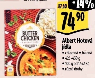 Hotová jídla chlazená Albert