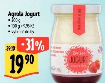 Jogurt ochucený jihočeský Agro-La