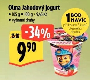 Ochucený jogurt Olma