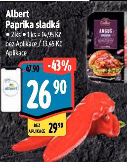 Paprika červená Albert