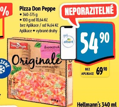 Pizza mražená Don Peppe
