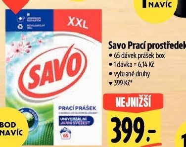 Prací prášek Savo