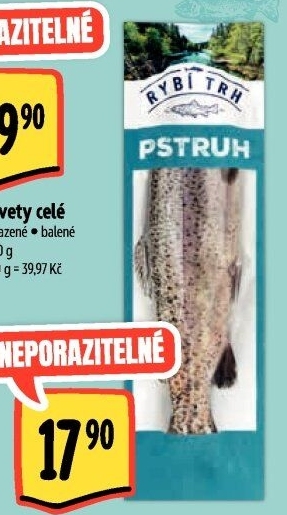 Pstruh kuchaný Albert