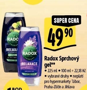 Sprchový gel Radox