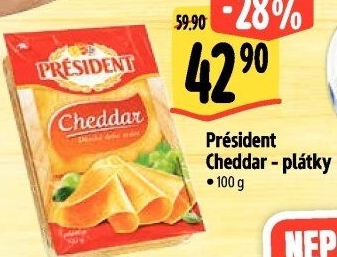 Sýr Cheddar Président