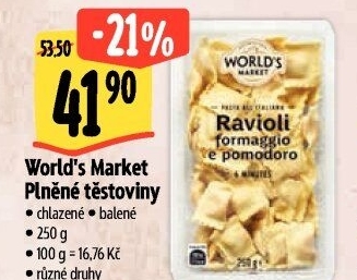 Těstoviny plněné chlazené World'