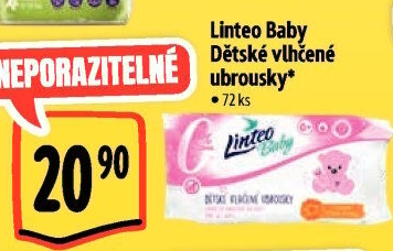Vlhčené ubrousky dětské Linteo Baby