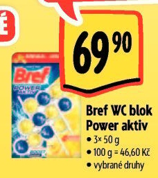 WC blok tuhý Power Aktiv Bref