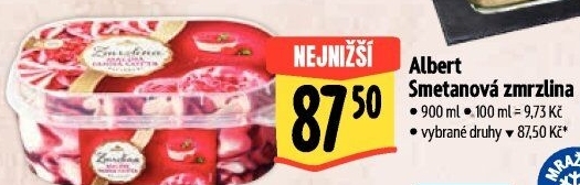 Zmrzlina ve vaničce Albert