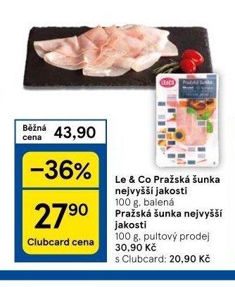 Le & Co Pražská šunka nejvyšší jakosti