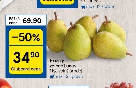 Hrušky zelené Lucas