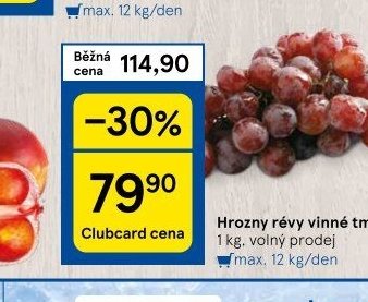 Hrozny révy vinné tmavé