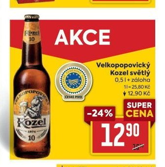 Velkopopovický Kozel světlý