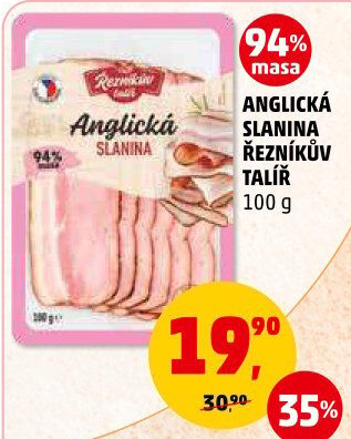 Anglická slanina Řezníkův talíř
