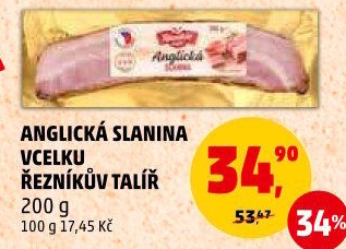 Anglická slanina Řezníkův talíř