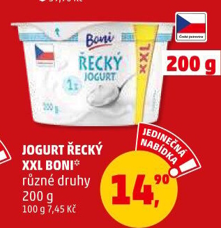 Bílý jogurt řeckého typu Boni