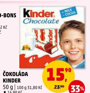 Čokoládky Kinder