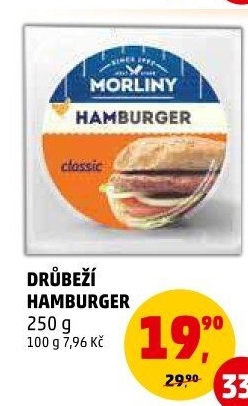 Drůbeží hamburger Morliny