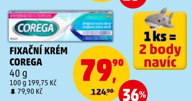 Fixační krém na zubní protézu Corega