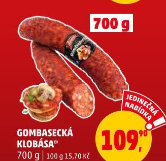 Gombasecká klobása Schneider