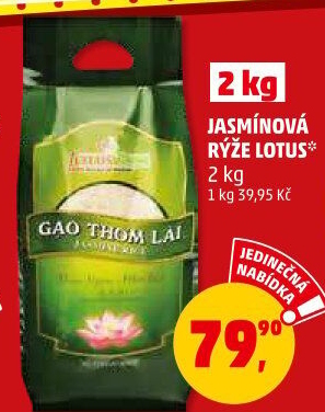 Jasmínová rýže Lotus Rice