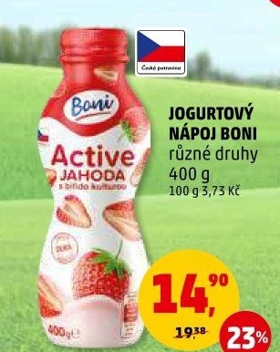 Jogurtový nápoj Boni