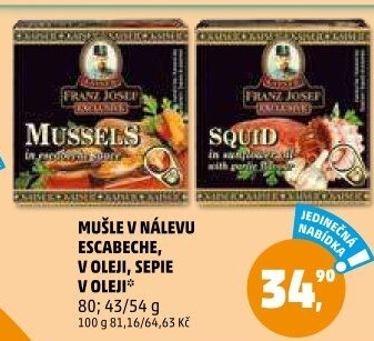 Mušle v oleji Exclusive Franz Josef Kaiser