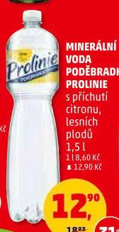 Ochucená voda Poděbradka Prolinie