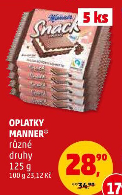 Oplatky Snack Manner