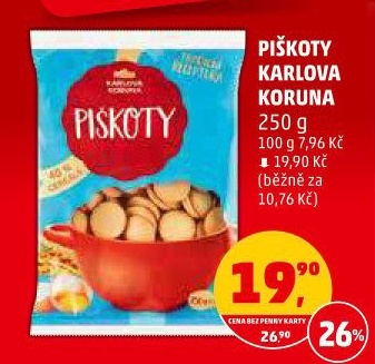 Piškoty Karlova Koruna
