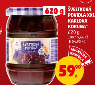 Povidla Karlova Koruna