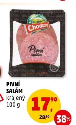 Salám pivní Beskydské uzeniny Chodura