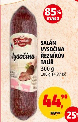 Salám Vysočina Řezníkův talíř