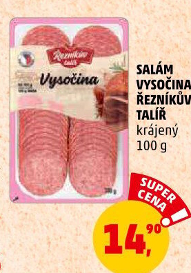 Salám Vysočina Řezníkův talíř